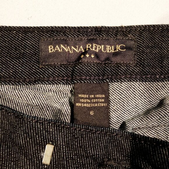 BANANA REPUBLIC Pants/Trousers  sz 6  Wide Leg  Denim Cotton  style-538380 EUC - Picture 7 of 12